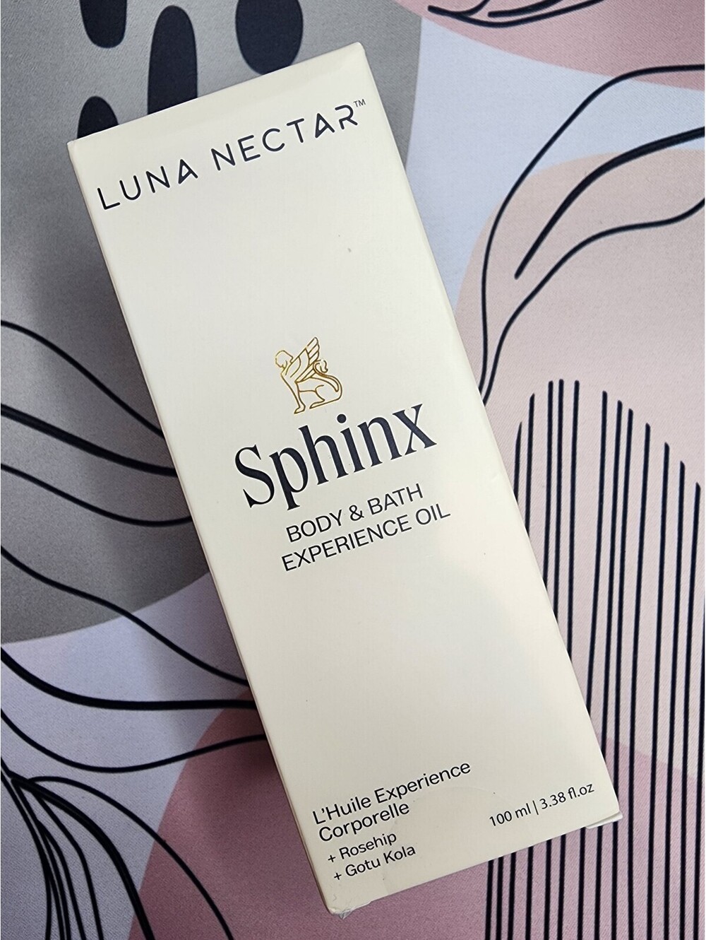 Luna Nectar Sphinx Body & Bath Experience Oil with Rosehip and Gotu Kola 3.38 Oz